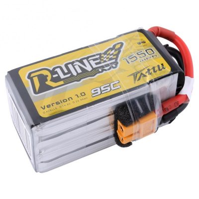 Tattu R-Line 1550mAh 95C 4S1P lipo battery pack (Detachable Balance Cable)