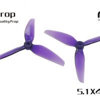 HQProp DP 5.1X4.6X3 PC POPO Tri-Bladed Propeller Light Purple