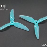 HQProp DP 5X4.5X3V1S PC Tri-Bladed Propeller Light Blue