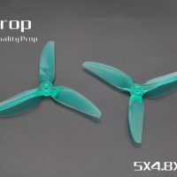 HQProp DP 5X4.8X3V1S PC Tri-Bladed Propeller Light Turquoise