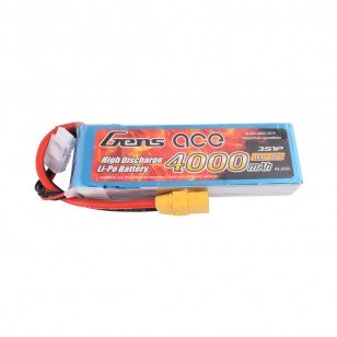 Gens Ace 4000mAh 11.1V 25C 3S1P Lipo Battery