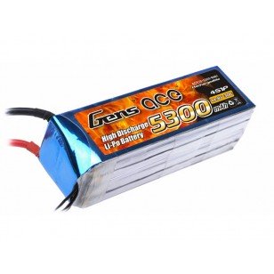 Gens Ace 5300mAh 14.8V 30C 4S1P Lipo Battery