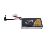 Tattu 2500mAh 2S 7.4V replacement lipo battery pack with DC5.5mm plug for Fatshark Goggles