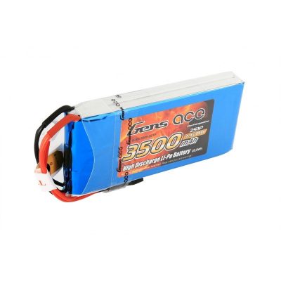 Gens Ace 3500mAh 7.4V RX 2S1P Lipo Battery