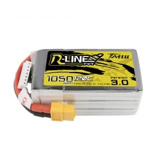 Tattu R-Line V3.0 1050mAh 120C 22.2V 6S1P Lipo Battery